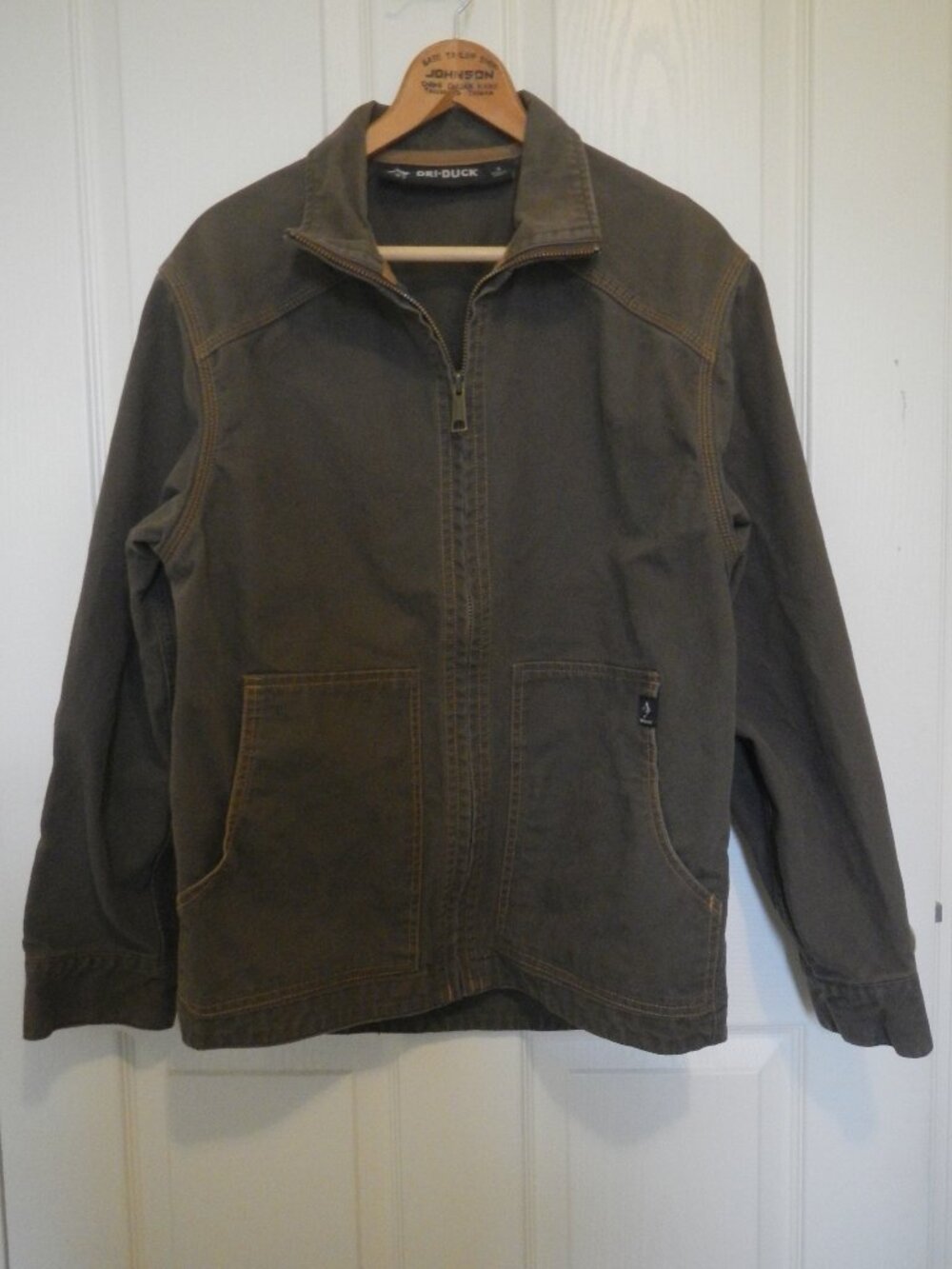 2 Men's Small, Cotton Canvas Work Jackets, Brown and Dark Brown, by Dri-Duck - Picture 4 of 12